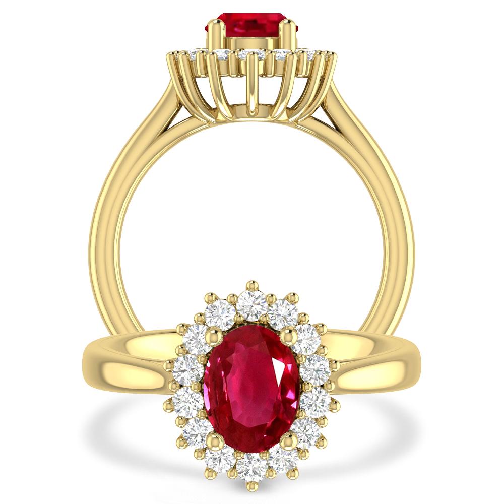 Yellow Gold - Ruby