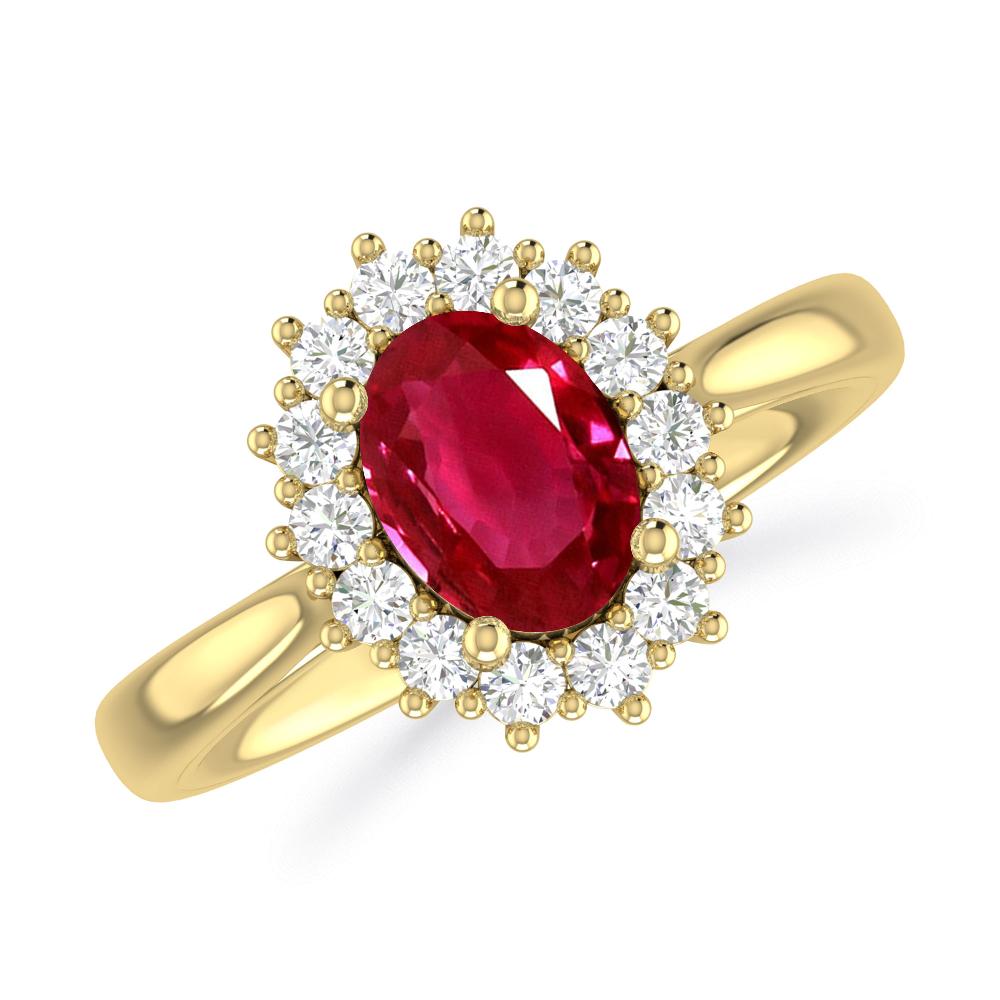 Yellow Gold - Ruby