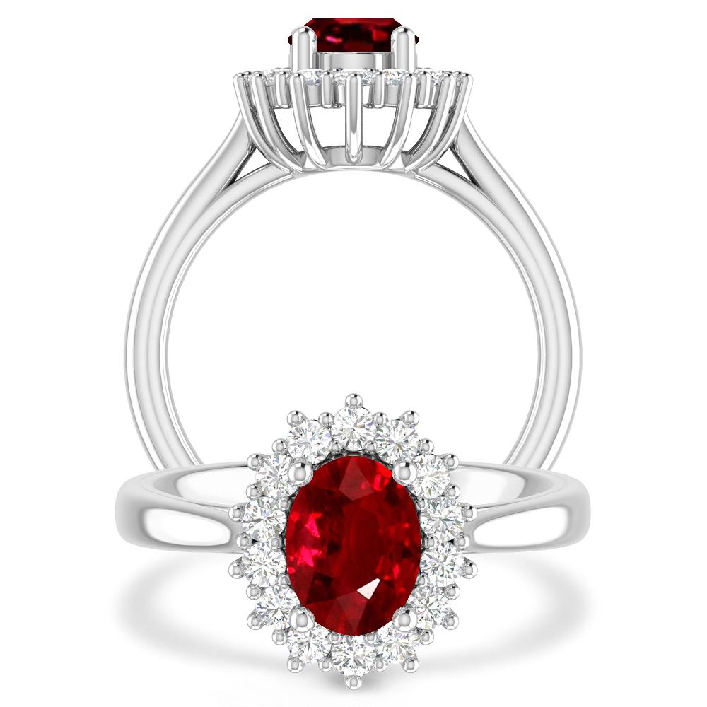 White Gold - Ruby