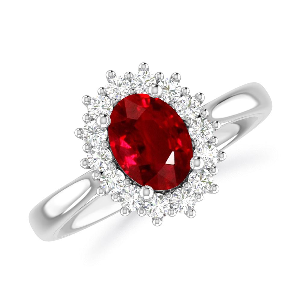 White Gold - Ruby