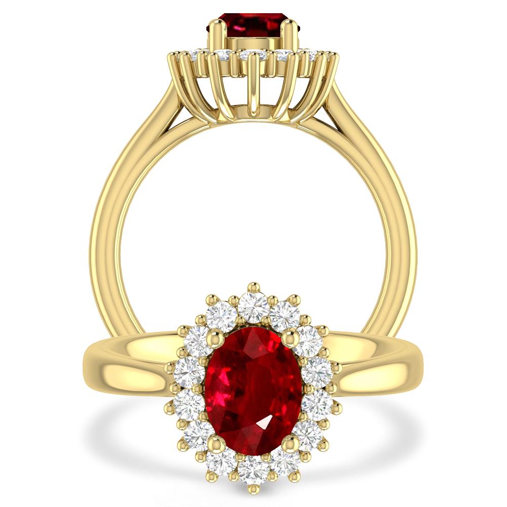 Yellow Gold - Ruby