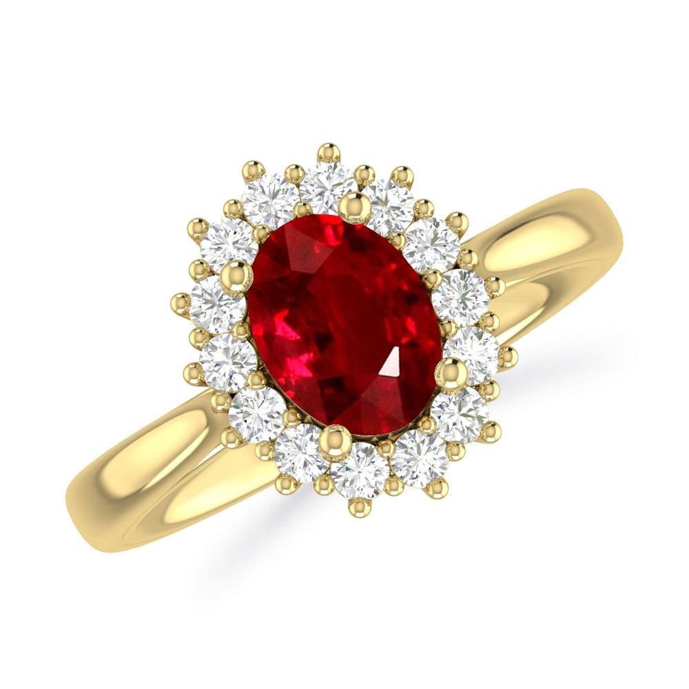 Yellow Gold - Ruby