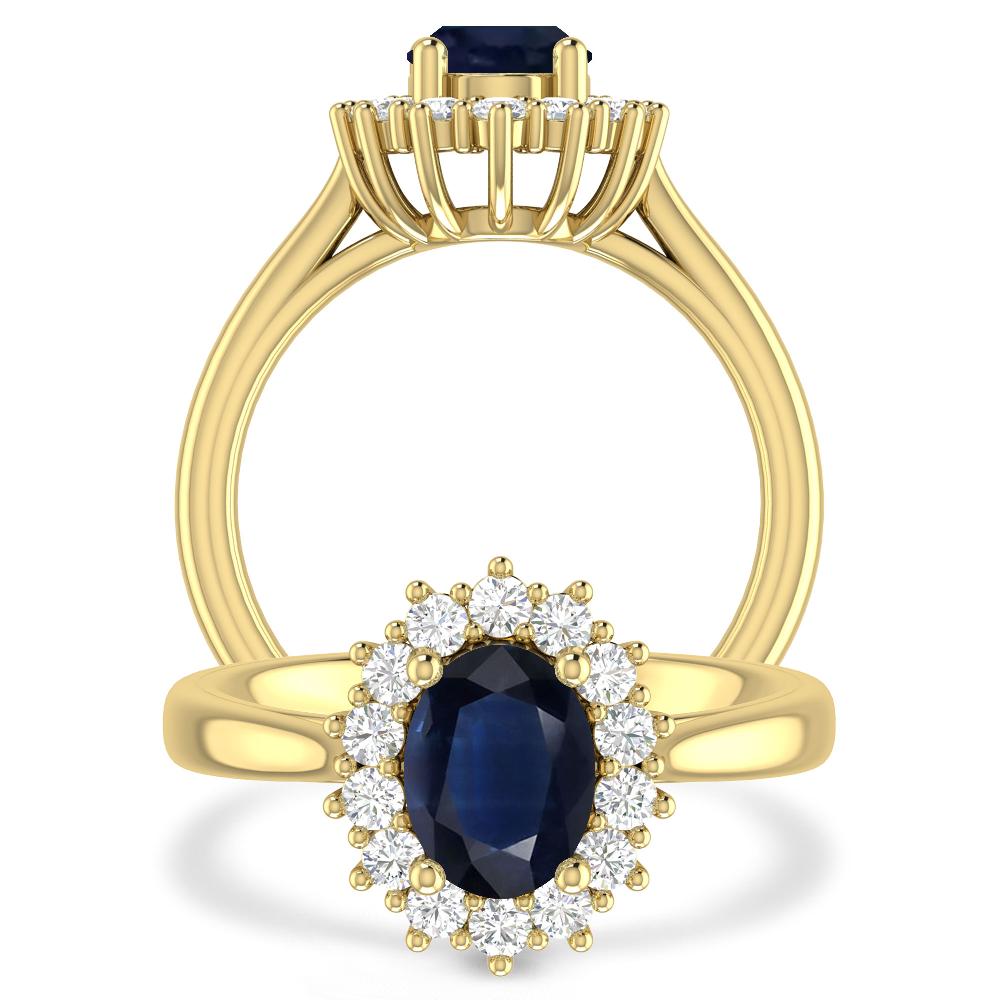 Yellow Gold - Sapphire