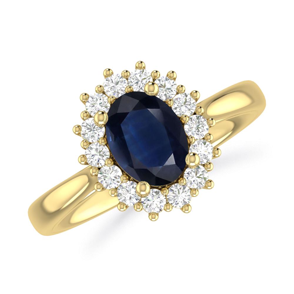 Yellow Gold - Sapphire