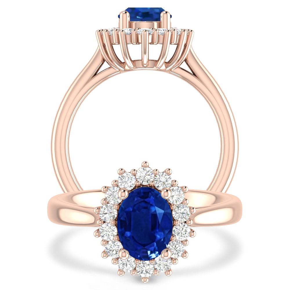 Rose Gold - Sapphire