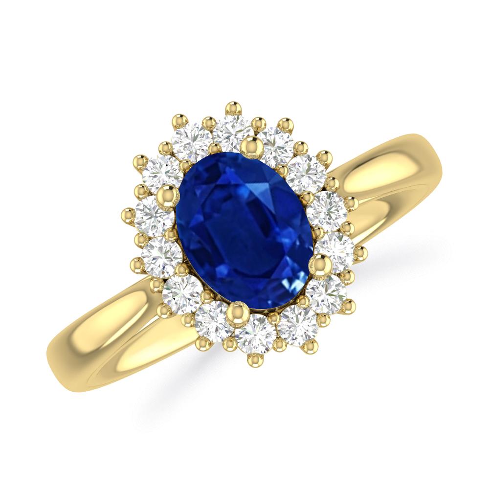 Yellow Gold - Sapphire