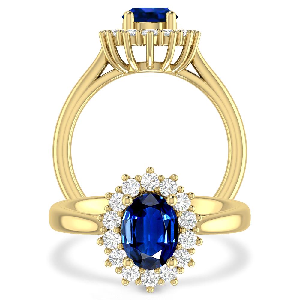 Yellow Gold - Sapphire