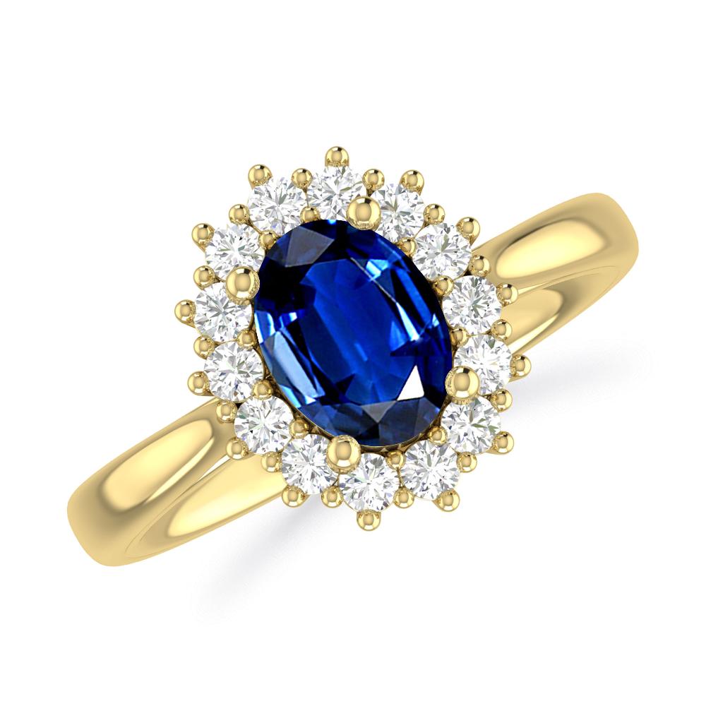 Yellow Gold - Sapphire