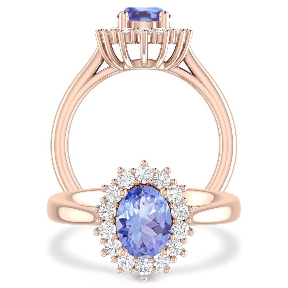 Rose Gold - Tanzanite