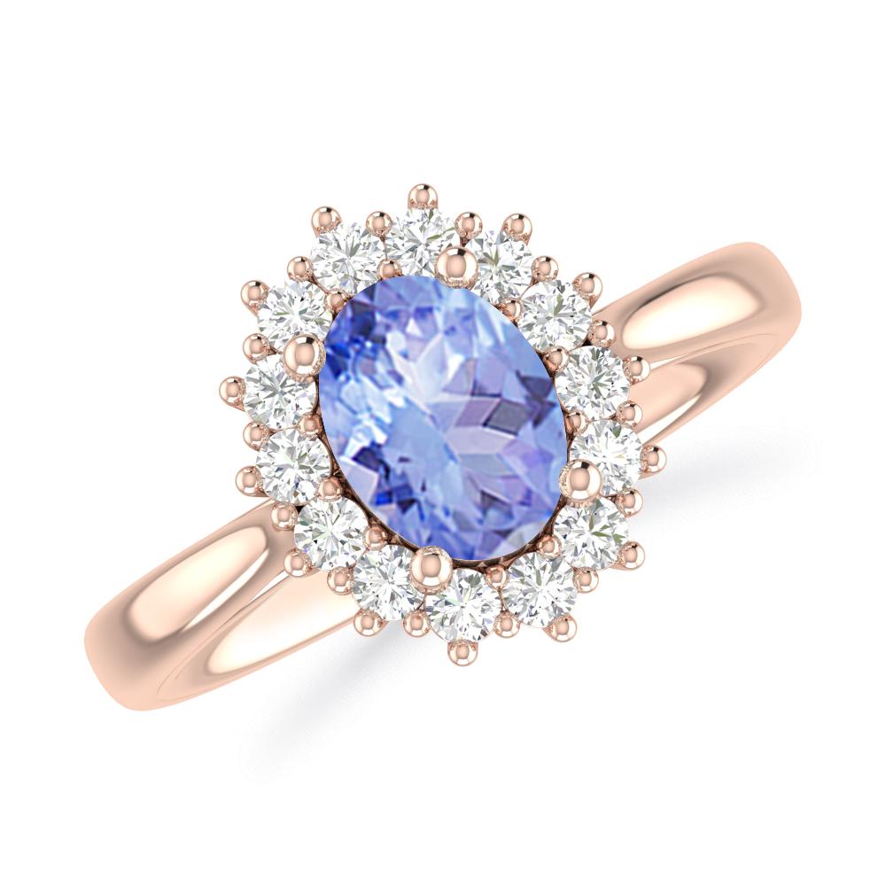 Rose Gold - Tanzanite