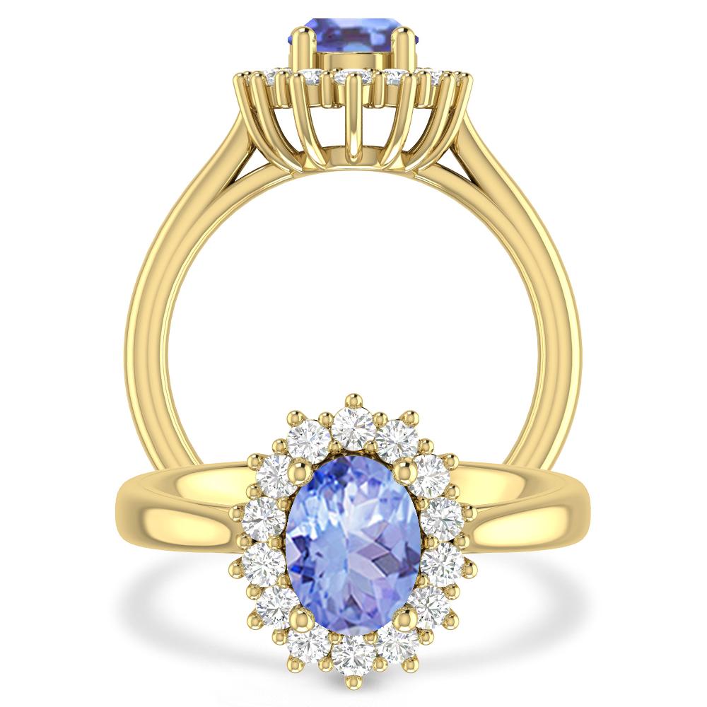 Yellow Gold - Tanzanite