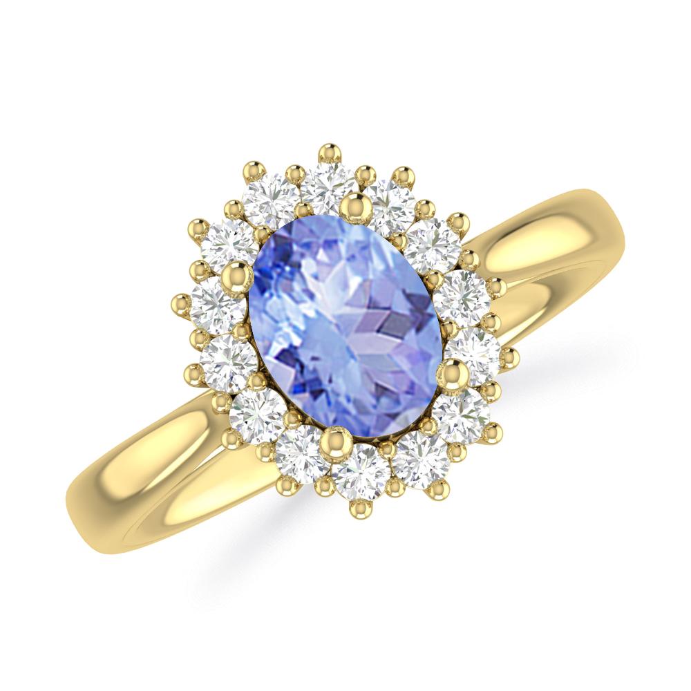 Yellow Gold - Tanzanite