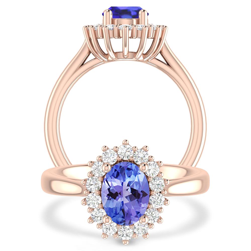 Rose Gold - Tanzanite