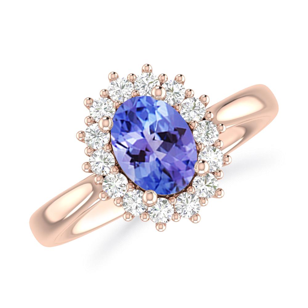 Rose Gold - Tanzanite