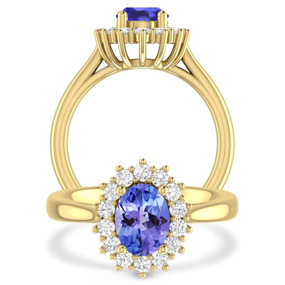 Yellow Gold - Tanzanite