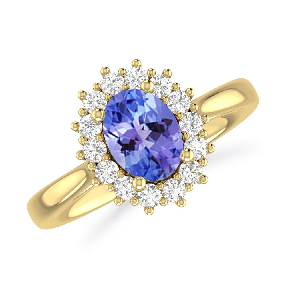 Yellow Gold - Tanzanite