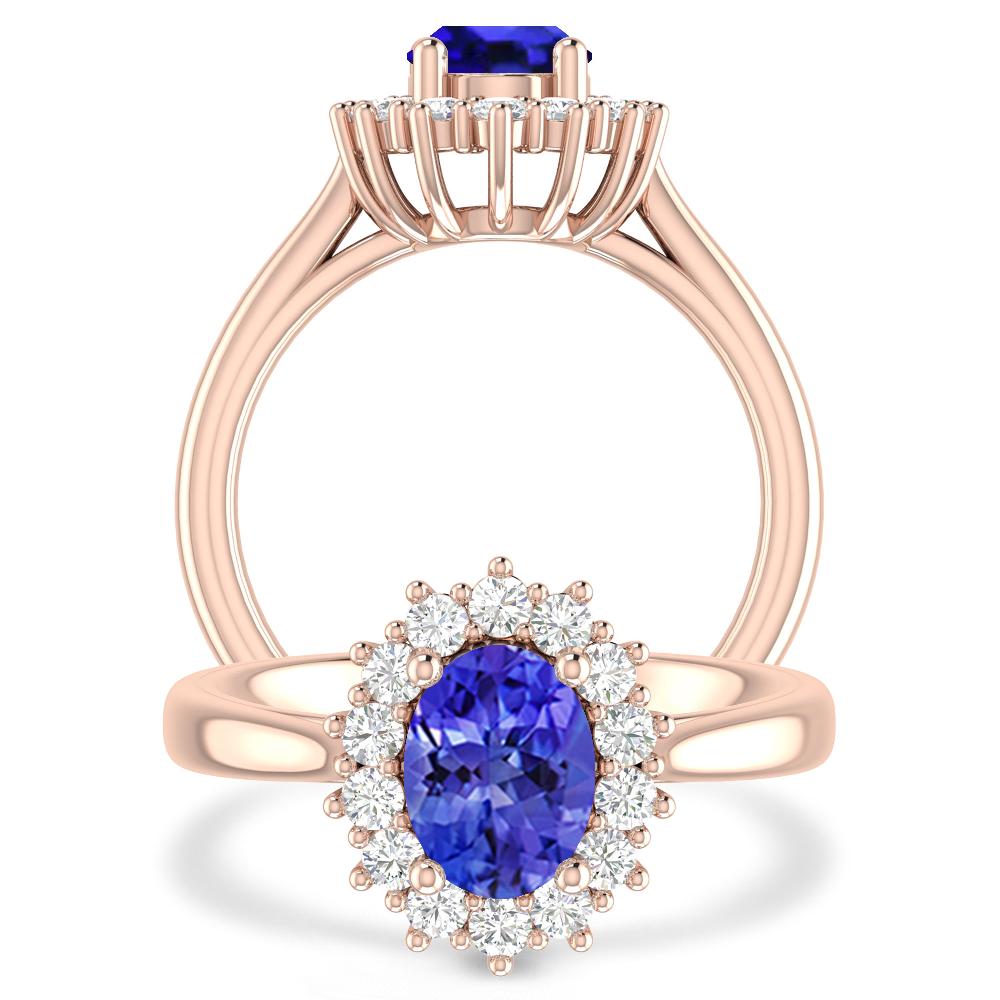 Rose Gold - Tanzanite