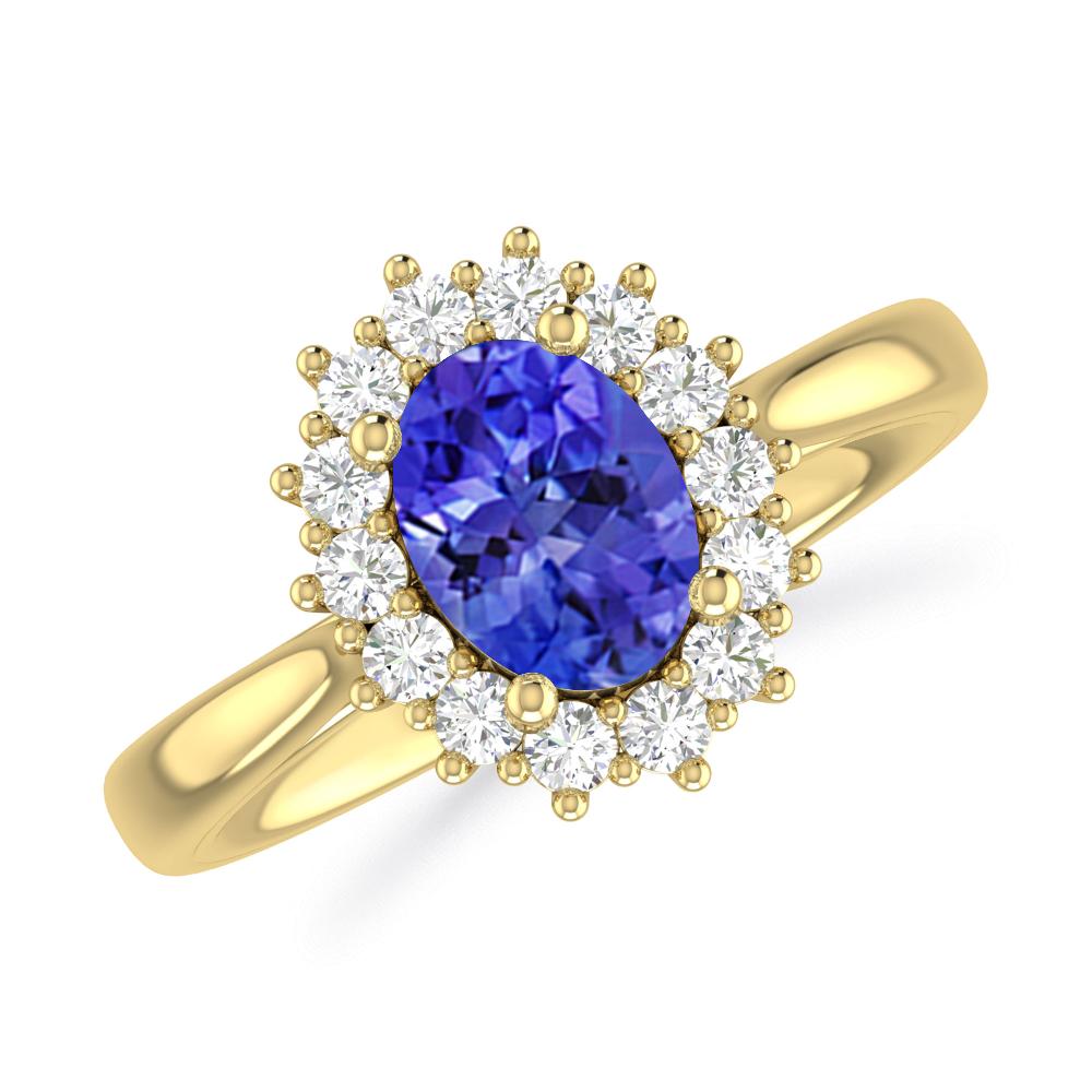 Yellow Gold - Tanzanite