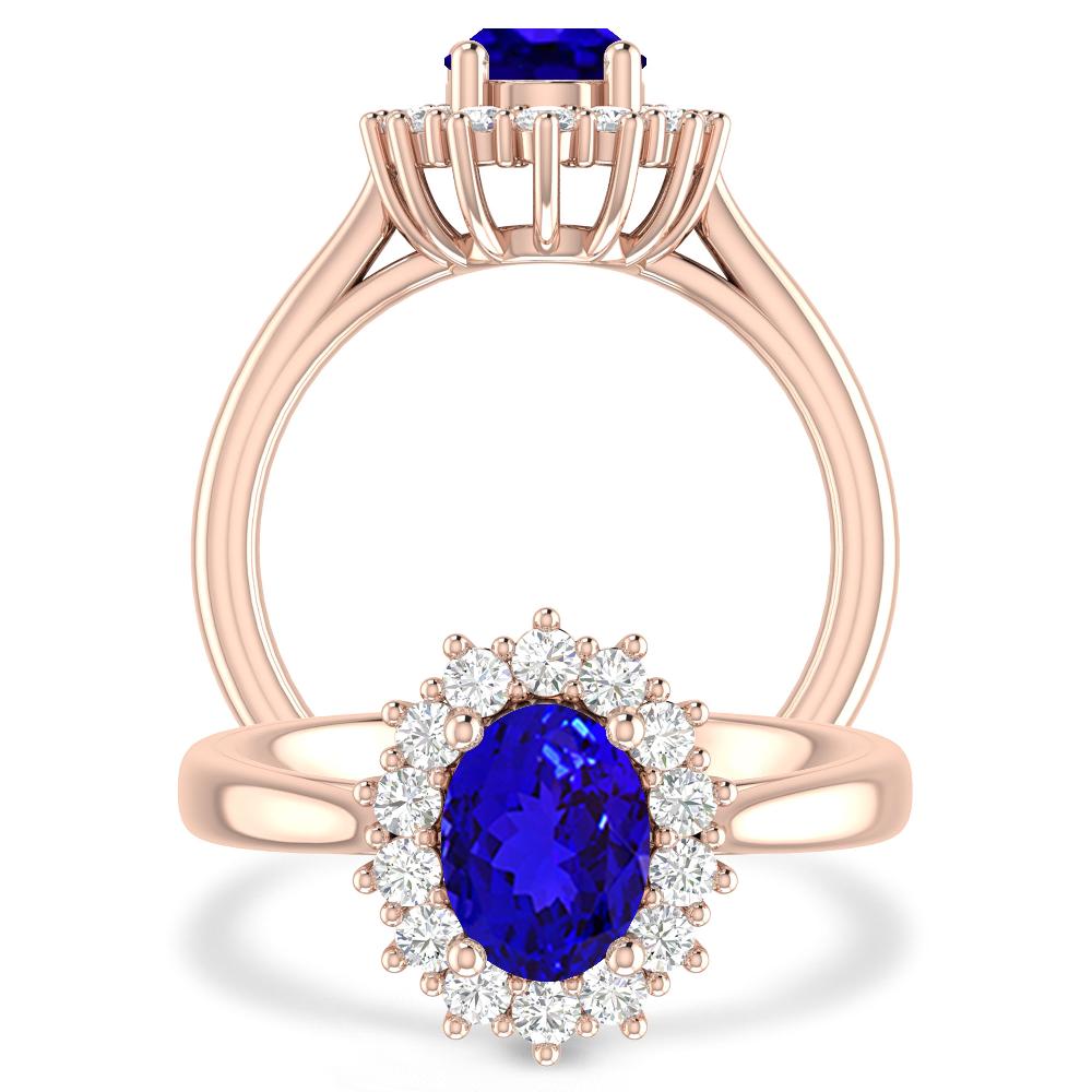 Rose Gold - Tanzanite