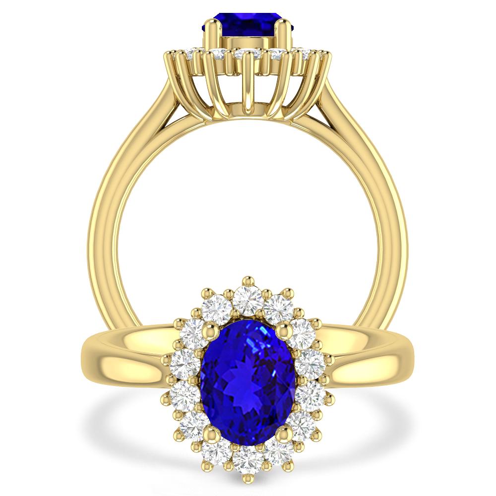 Yellow Gold - Tanzanite