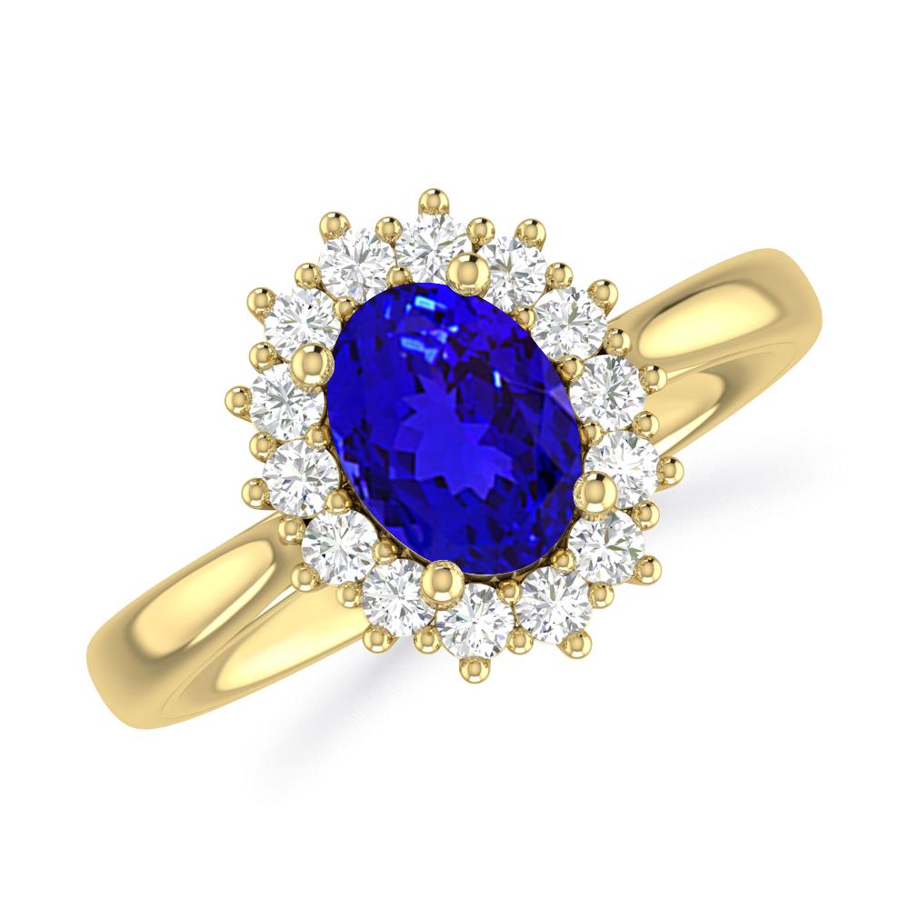 Yellow Gold - Tanzanite