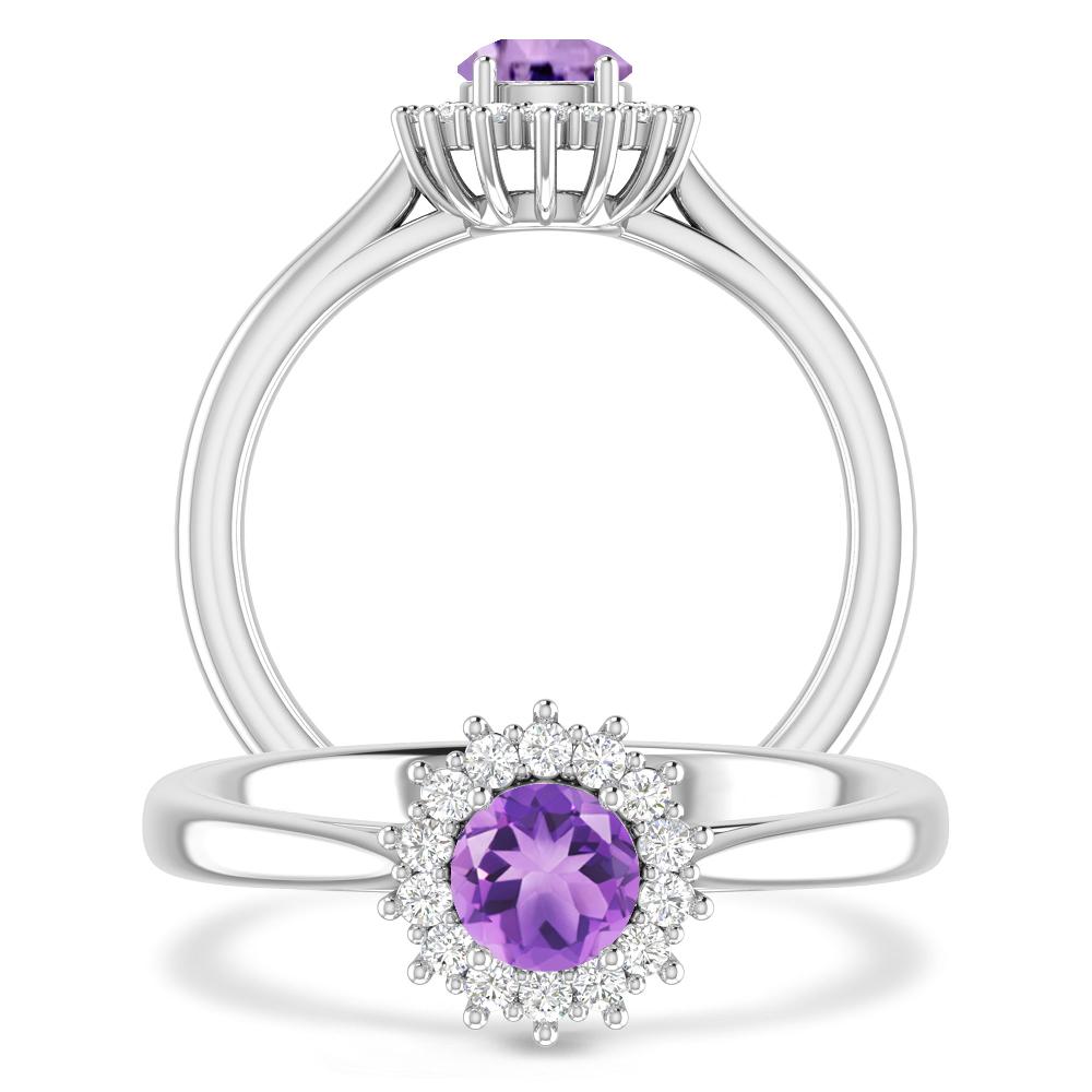 White Gold - Amethyst