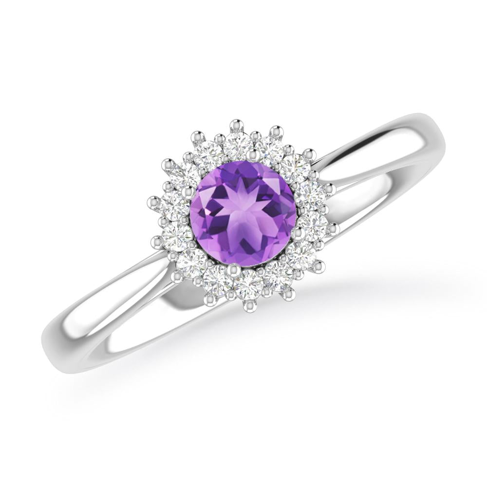 White Gold - Amethyst