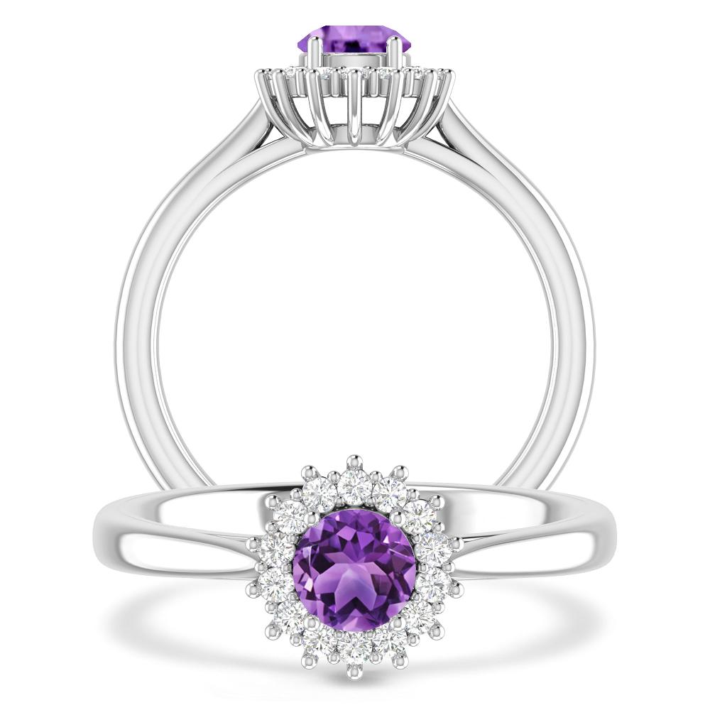 White Gold - Amethyst