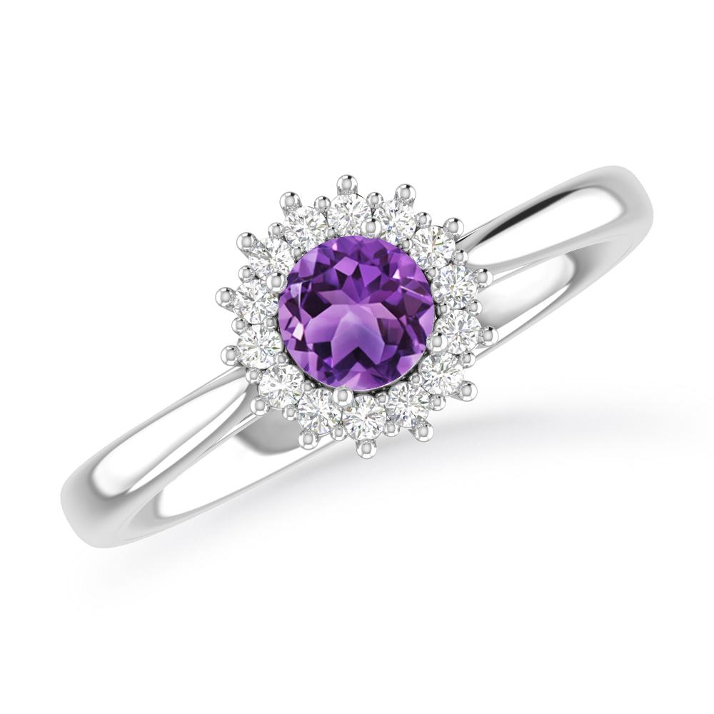 White Gold - Amethyst