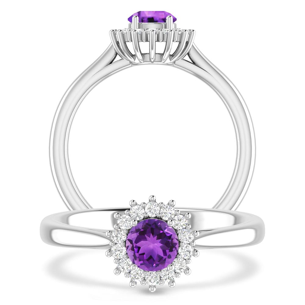 White Gold - Amethyst