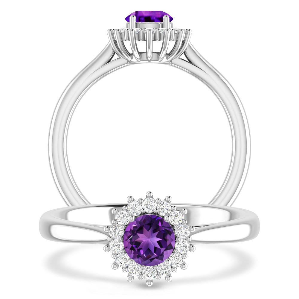 White Gold - Amethyst