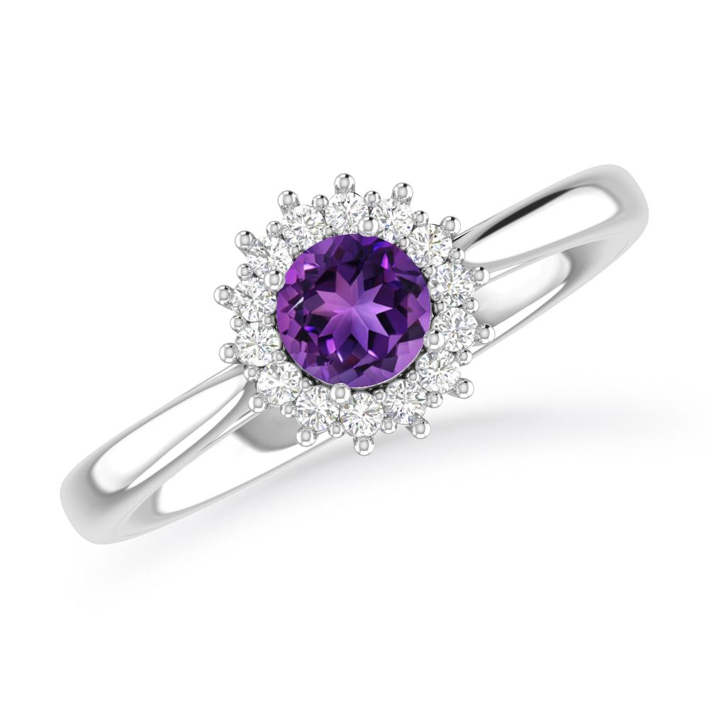 White Gold - Amethyst