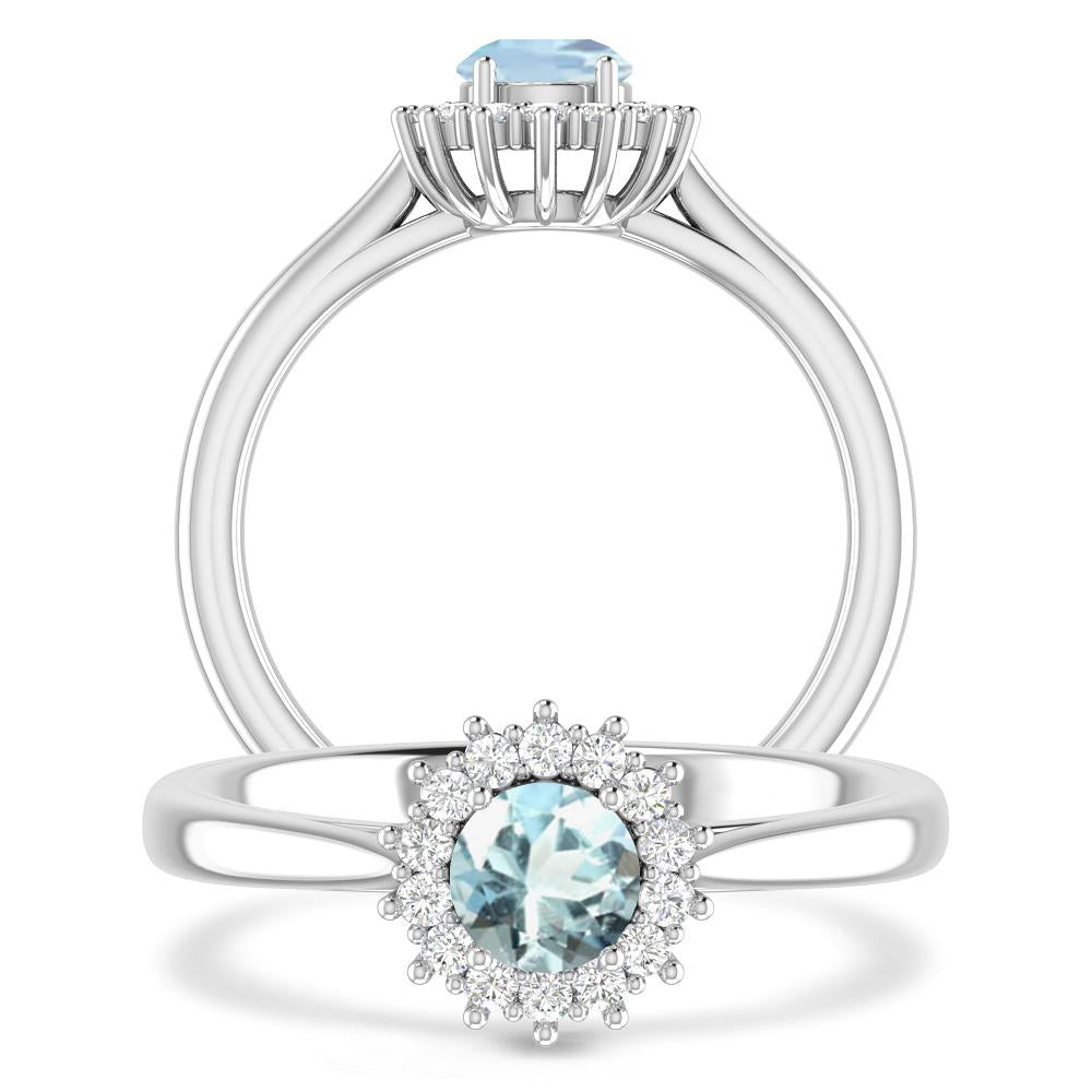 White Gold - Aquamarine