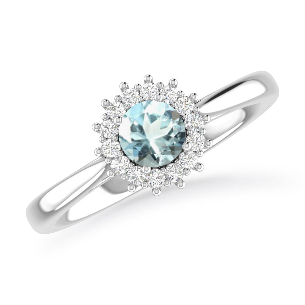 White Gold - Aquamarine