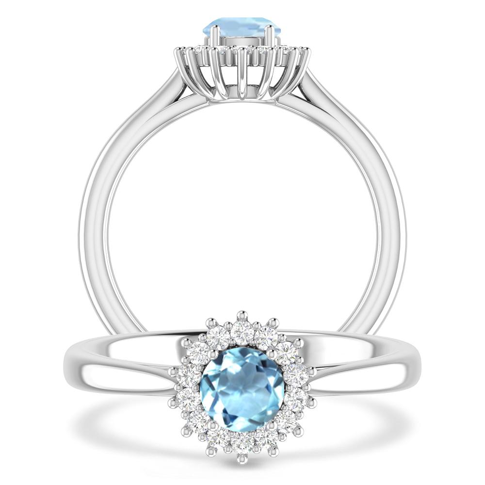 White Gold - Aquamarine