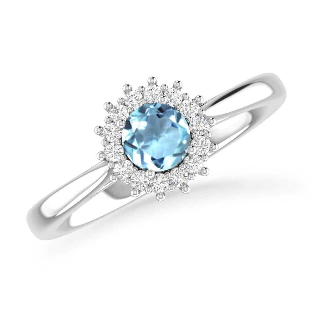 White Gold - Aquamarine