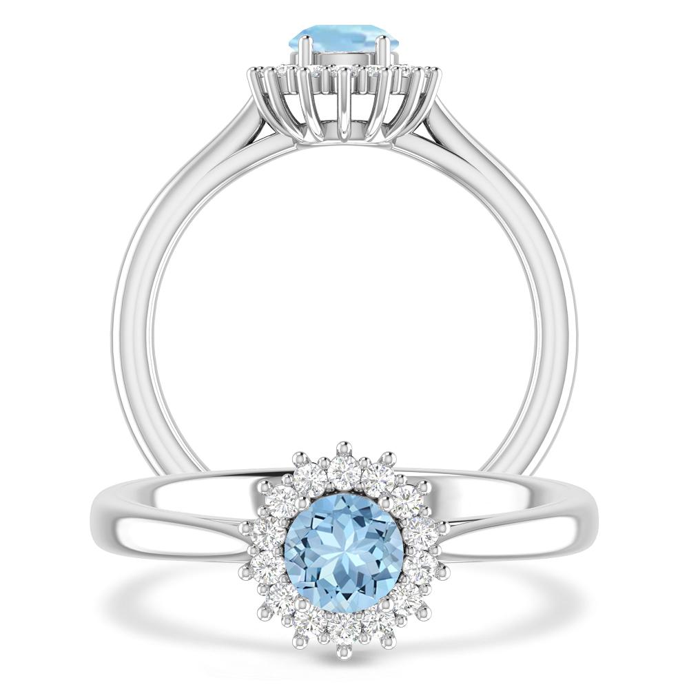 White Gold - Aquamarine