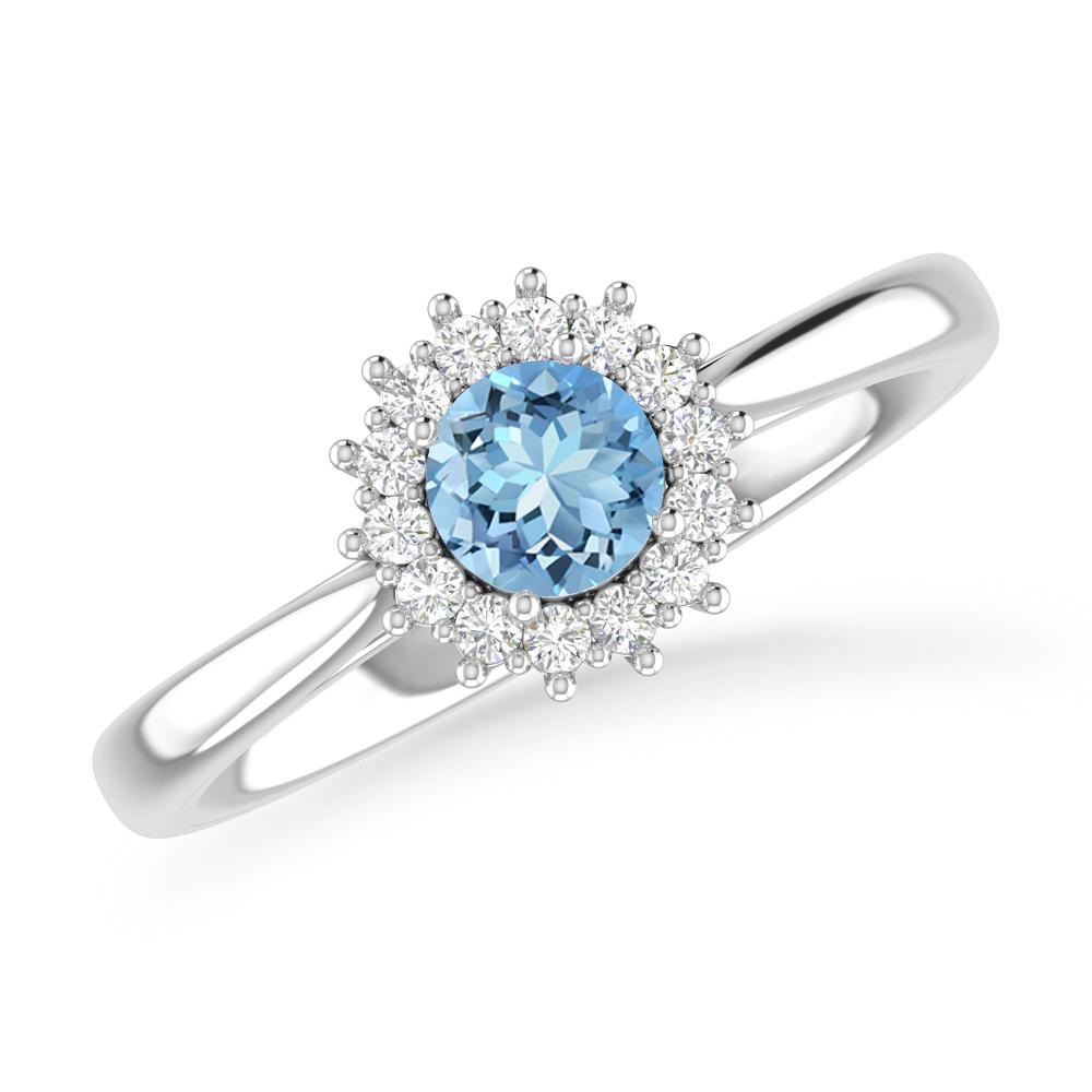 White Gold - Aquamarine