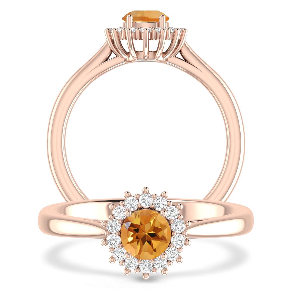 Rose Gold - Citrine