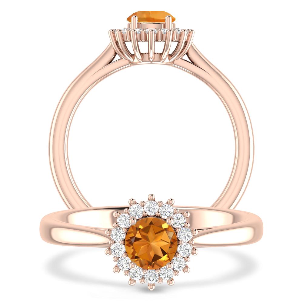 Rose Gold - Citrine