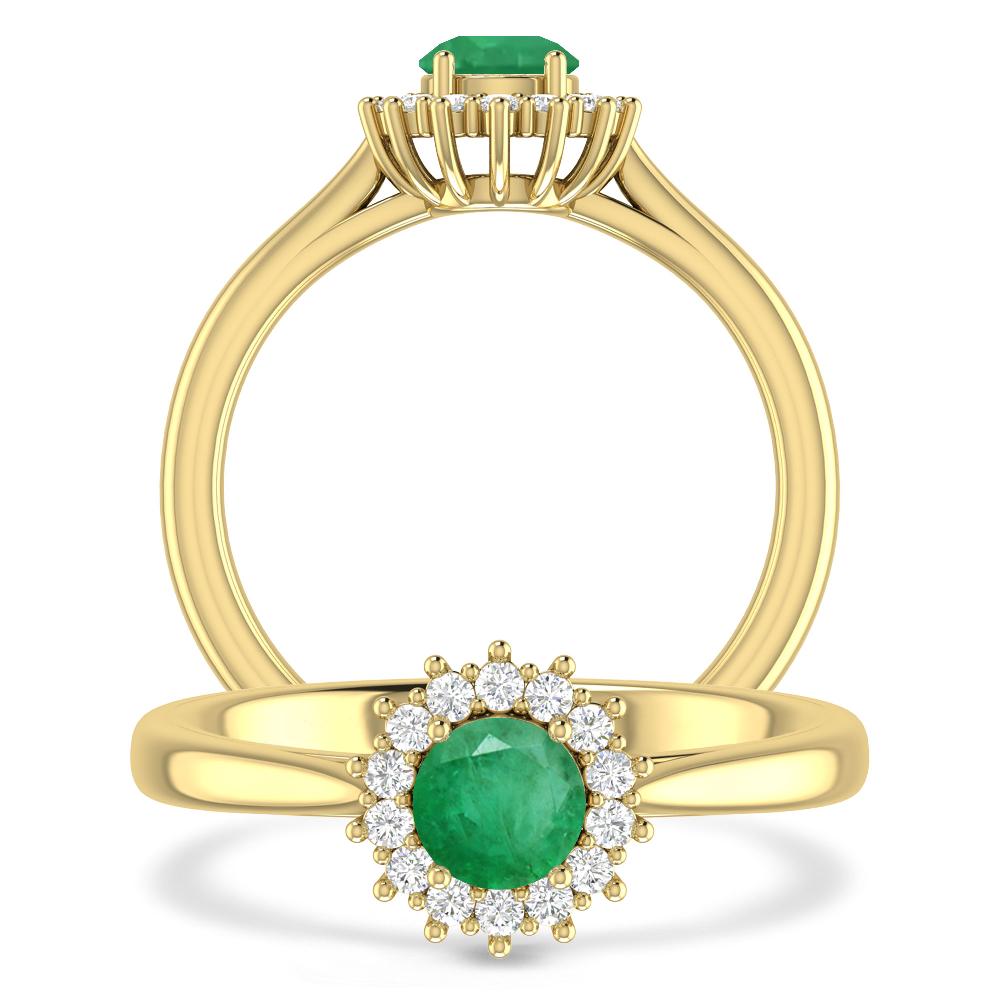 Yellow Gold - Emerald