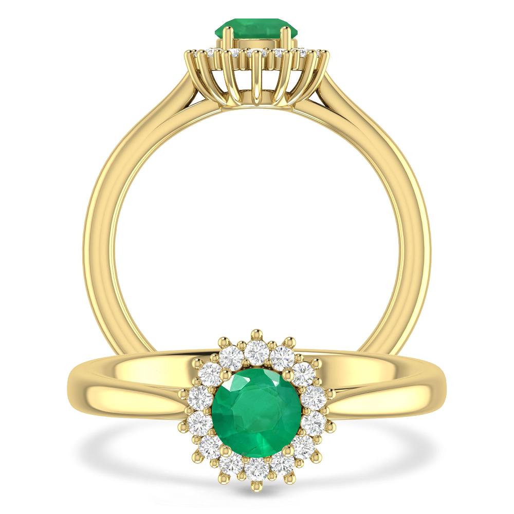 Yellow Gold - Emerald