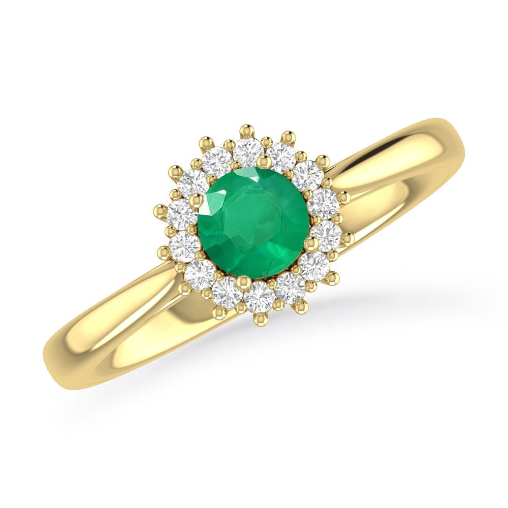 Yellow Gold - Emerald