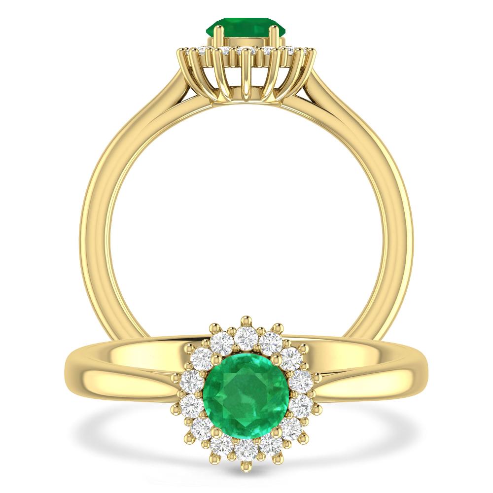 Yellow Gold - Emerald