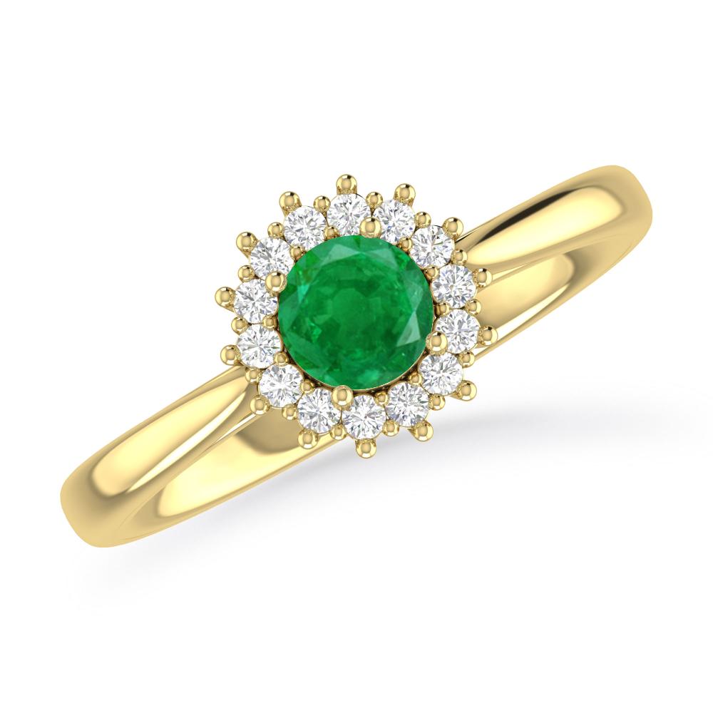 Yellow Gold - Emerald