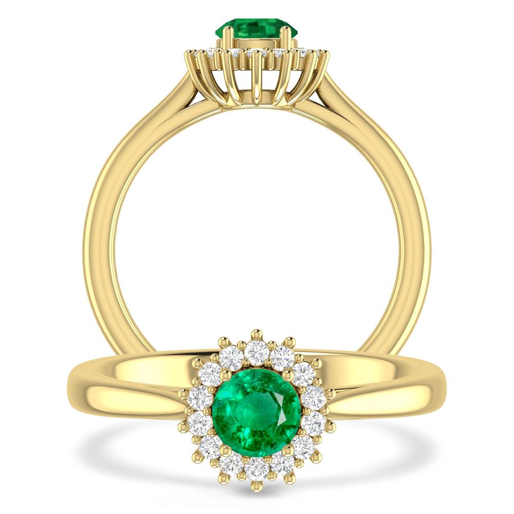 Yellow Gold - Emerald