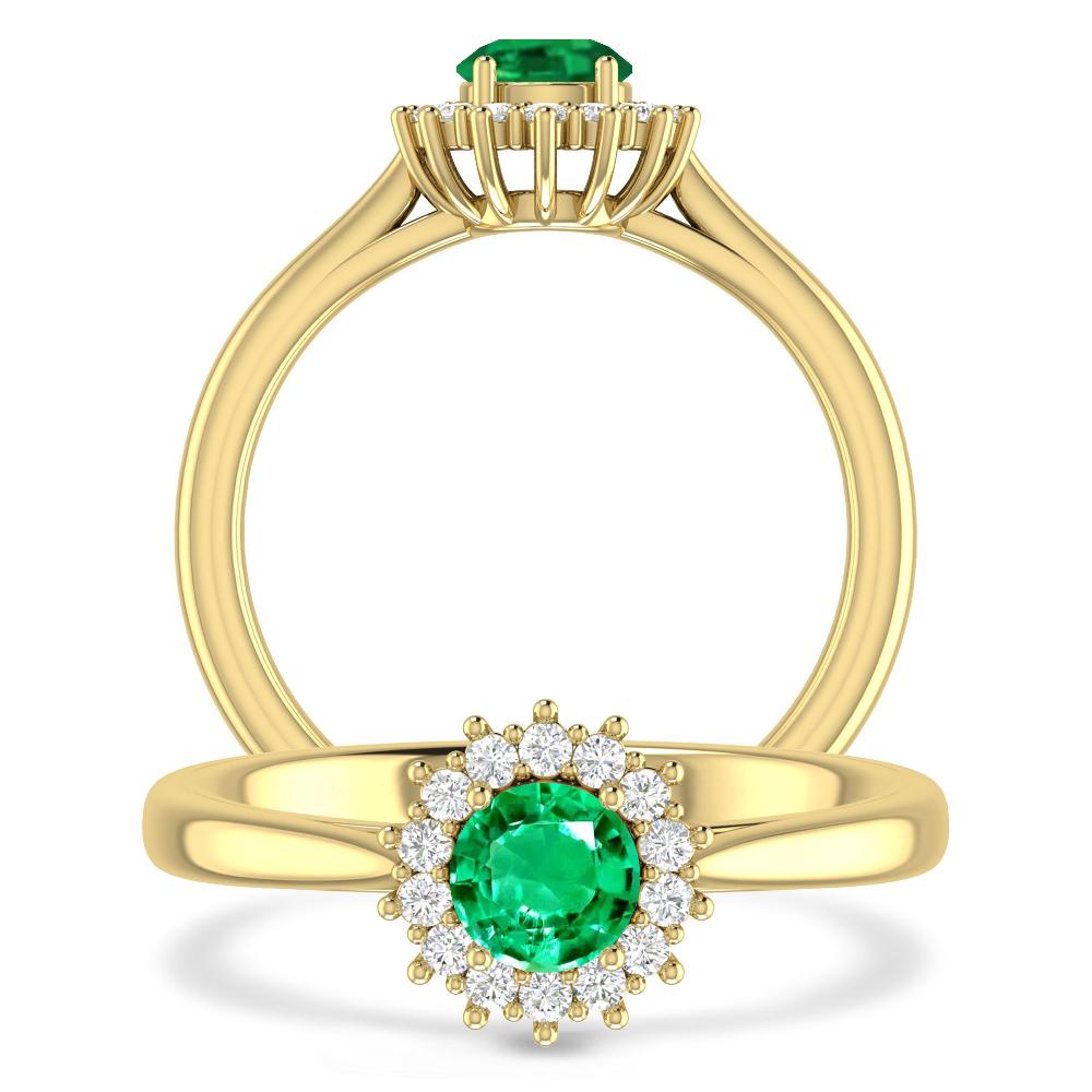 Yellow Gold - Emerald