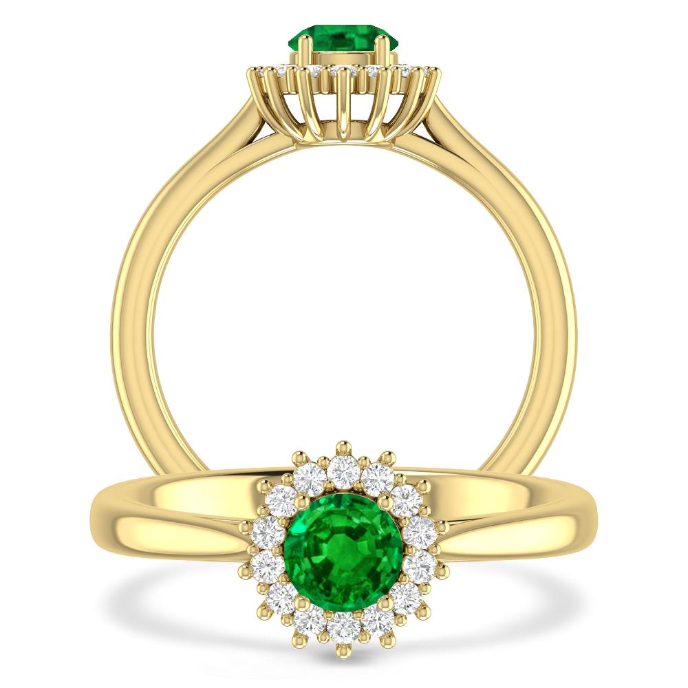 Yellow Gold - Emerald