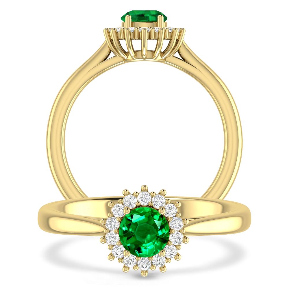 Yellow Gold - Emerald