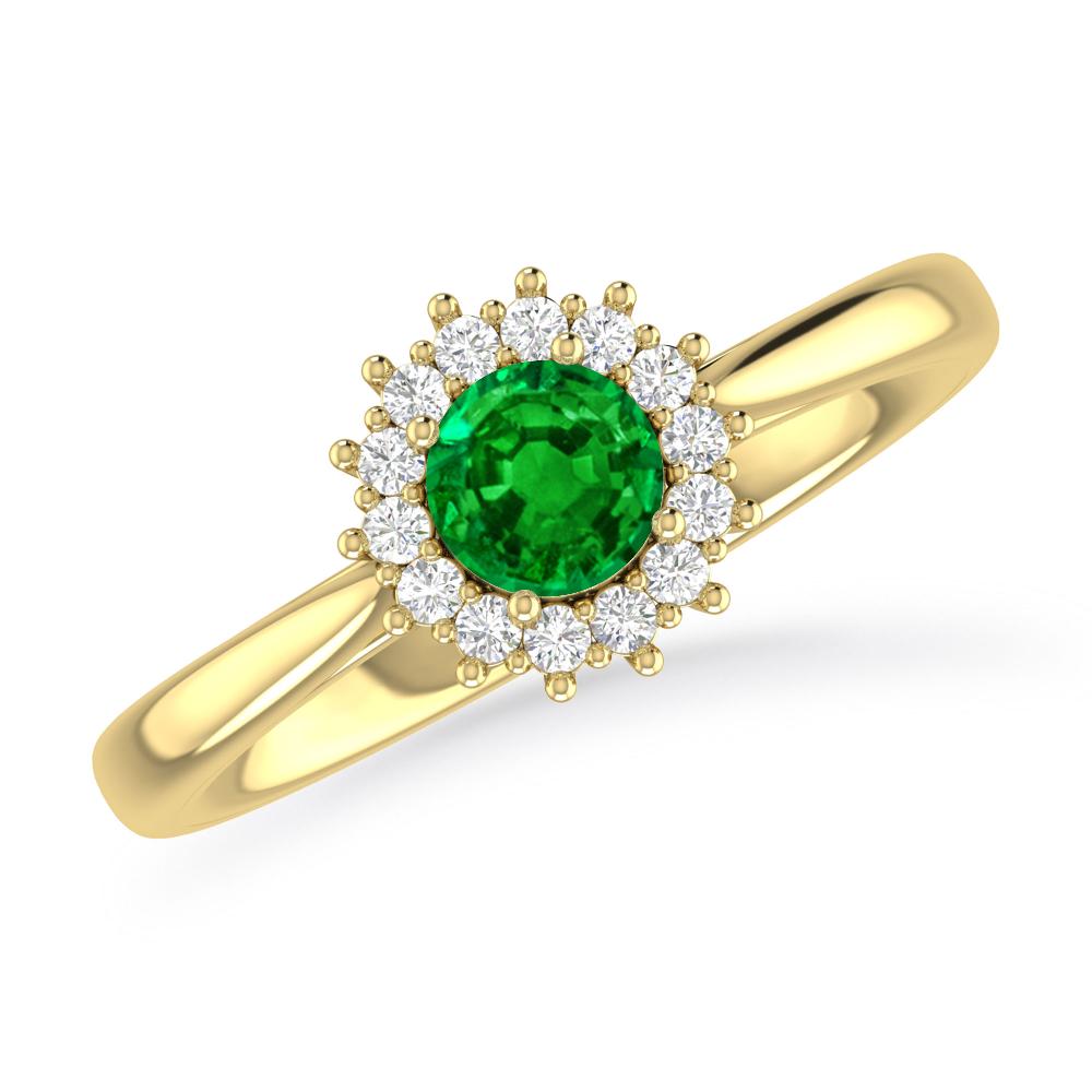 Yellow Gold - Emerald